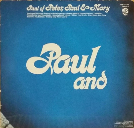 Noel Paul Stookey : Paul and (LP, Album)