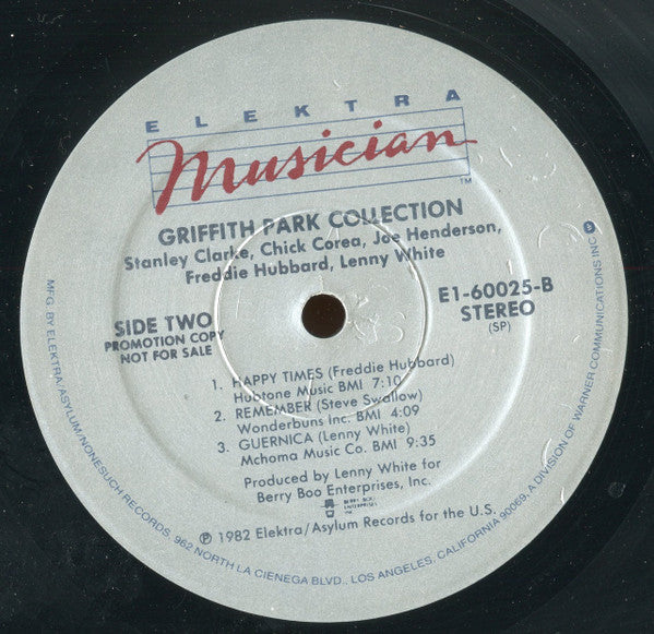 Stanley Clarke / Chick Corea / Joe Henderson / Freddie Hubbard / Lenny White : The Griffith Park Collection (LP, Album, Promo, Eas)
