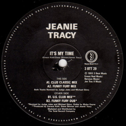 Jeanie Tracy : It's My Time (12")