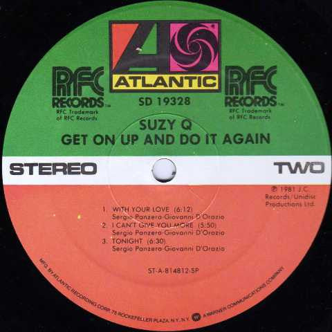 Suzy Q : Get On Up And Do It Again (LP, Album, Spe)