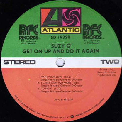 Suzy Q : Get On Up And Do It Again (LP, Album, Spe)