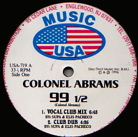 Colonel Abrams : 99 1/2 (12")