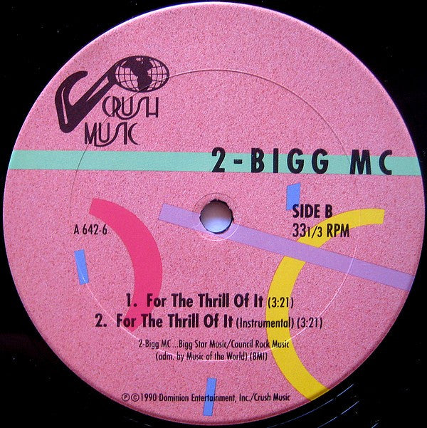 2 Bigg MC : He's King Of The Hype! (12", Single)