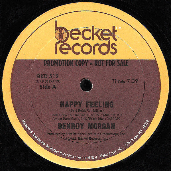 Denroy Morgan : Happy Feeling (12", Promo)