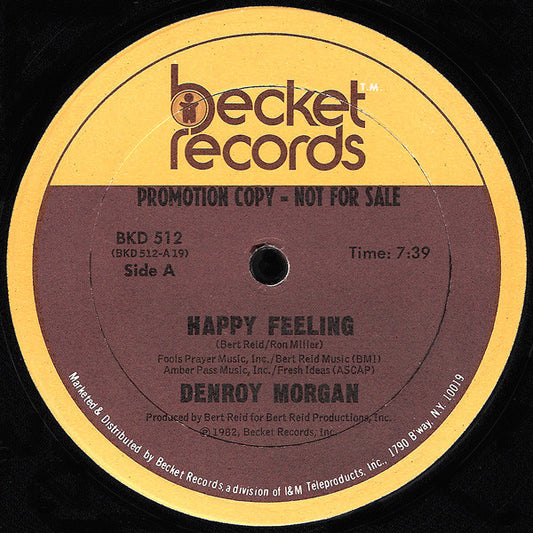 Denroy Morgan : Happy Feeling (12", Promo)