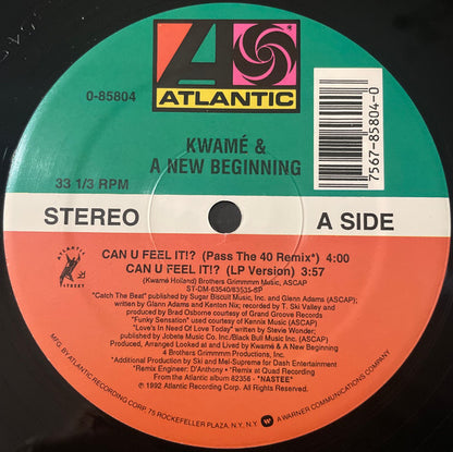Kwamé & A New Beginning : Can U Feel It!? (12")