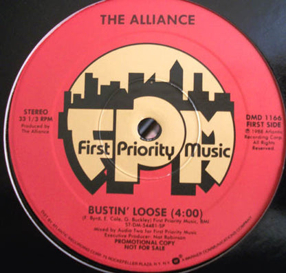The Alliance* : Bustin' Loose (12", Promo)
