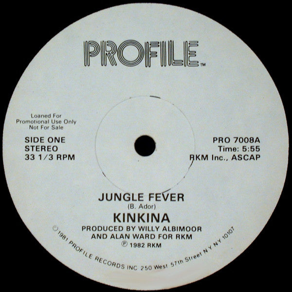 Kinkina : Jungle Fever (12", Promo)
