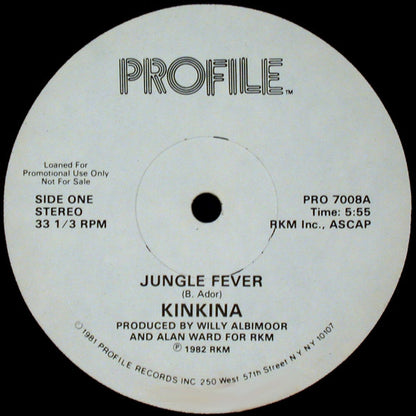 Kinkina : Jungle Fever (12", Promo)