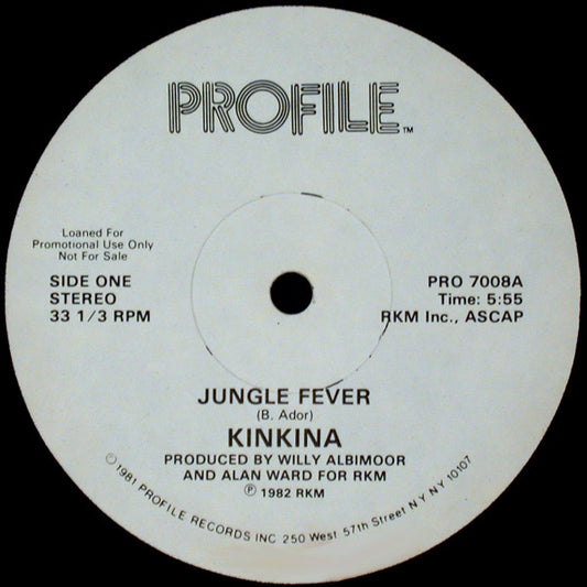 Kinkina : Jungle Fever (12", Promo)