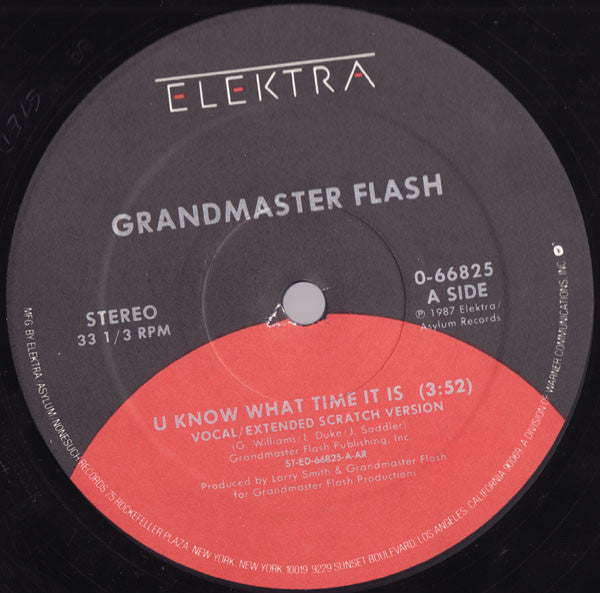 Grandmaster Flash : U Know What Time It Is (12")