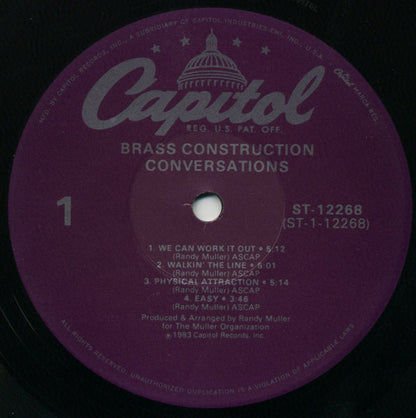 Brass Construction : Conversations (LP, Album, Win)