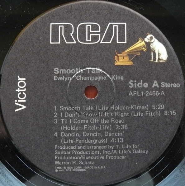 Evelyn "Champagne" King* : Smooth Talk (LP, Album, RE)