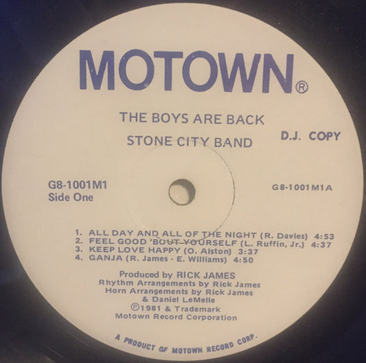 Stone City Band : The Boys Are Back (LP, Album, Promo)