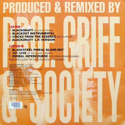 Professor Griff : Blackdraft (12", Promo)