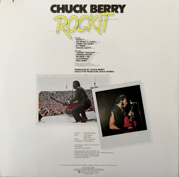 Chuck Berry : Rockit (LP, Album, RI)