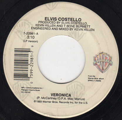 Elvis Costello : Veronica (7", Single, SRC)