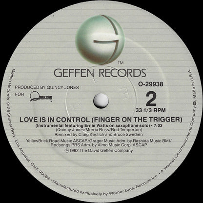 Donna Summer : Love Is In Control (Finger On The Trigger) (12", ARC)
