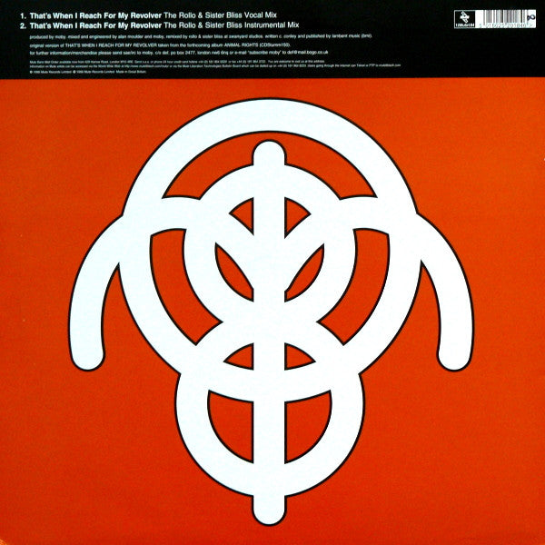 Moby : That's When I  Reach For My Revolver (12")