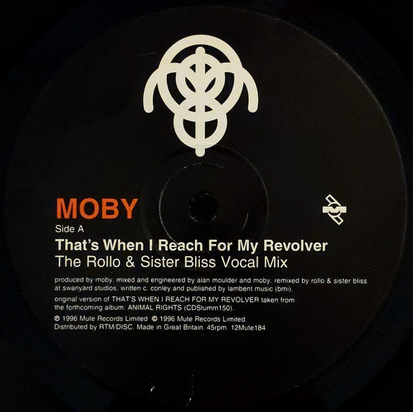 Moby : That's When I  Reach For My Revolver (12")