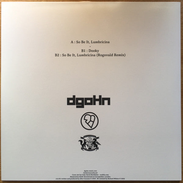 dgoHn : So Be It, Lumbricina (12", EP, Ltd, Red)