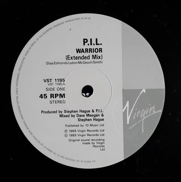 Public Image Ltd* : Warrior (12", Single)
