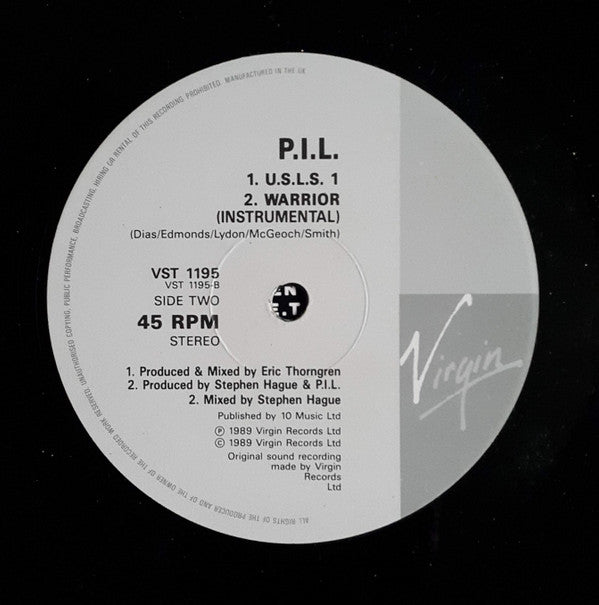Public Image Ltd* : Warrior (12", Single)