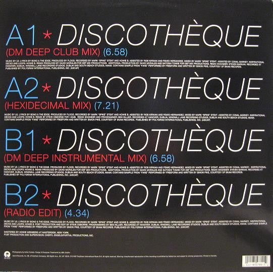 U2 : Discothèque (12", Single)
