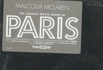 Malcolm McLaren : The Largest Movie House In Paris (2xLP, Ltd, Promo)