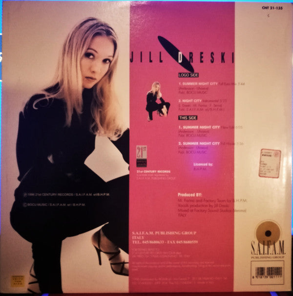 Jill Dreski : Summer Night City (12", Single, Pic)