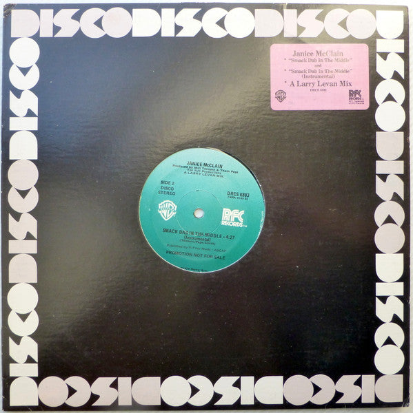 Janice McClain : Smack Dab In The Middle (12", Promo)