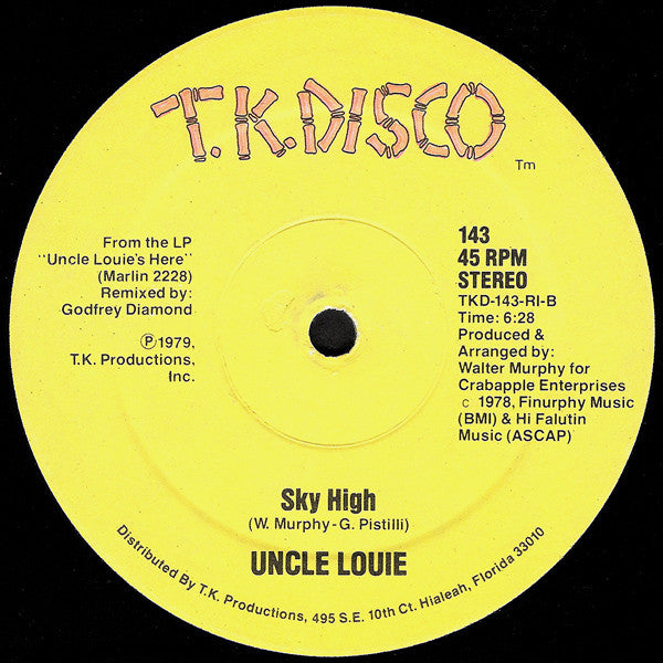 Uncle Louie : Full-Tilt Boogie / Sky High (12", PRC)