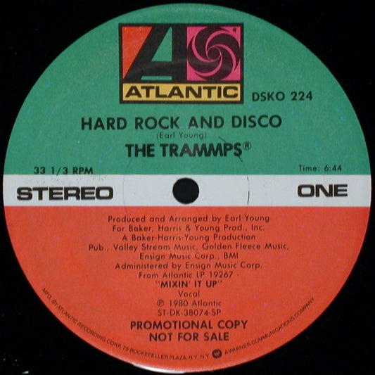 The Trammps : Hard Rock And Disco (12", Promo)