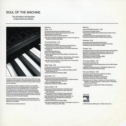 Various : Soul Of The Machine (The Windham Hill Sampler Of New Electronic Music) (LP, Comp, Smplr)