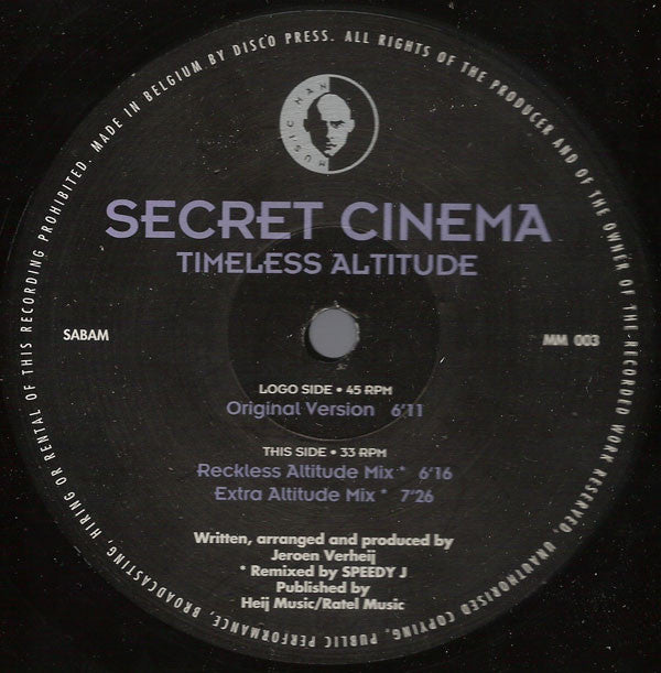 Secret Cinema : Timeless Altitude (12")