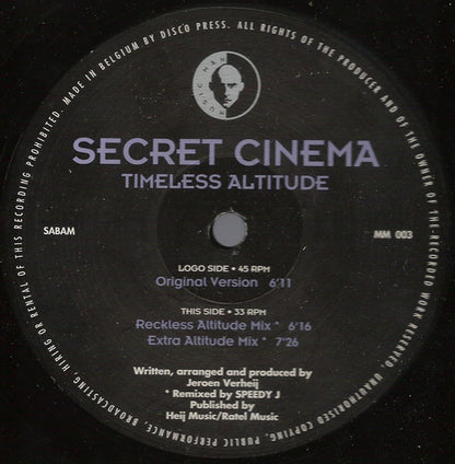 Secret Cinema : Timeless Altitude (12")