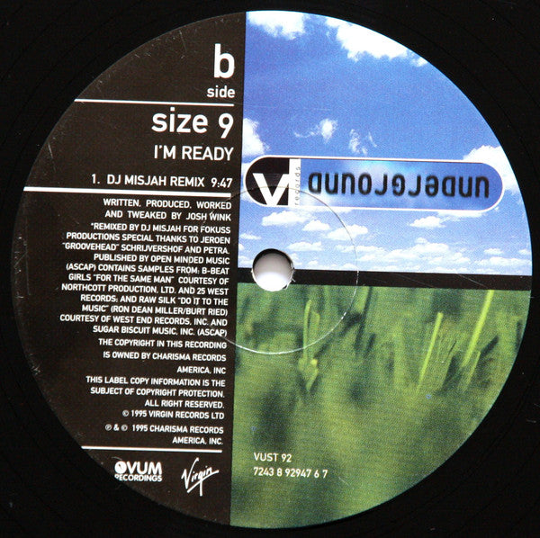 Size 9 : I'm Ready (12")