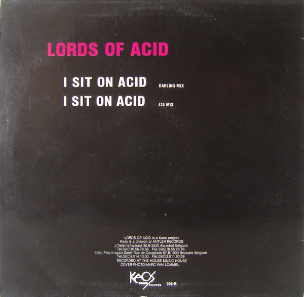Lords Of Acid : I Sit On Acid (Hard Beat Remix) (12")