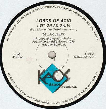 Lords Of Acid : I Sit On Acid (Hard Beat Remix) (12")