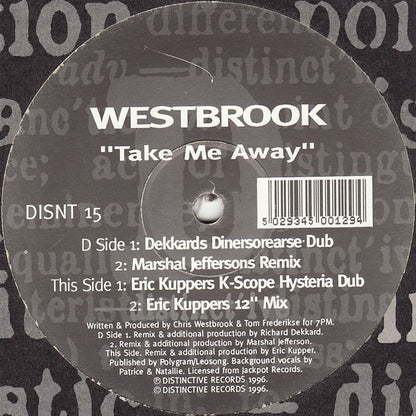 Westbrook* : Take Me Away (12")