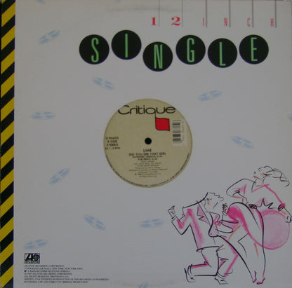 Lime (2) : Cutie Pie / Did You See That Girl (12", Single)