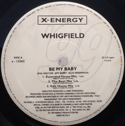 Whigfield : Be My Baby (12")