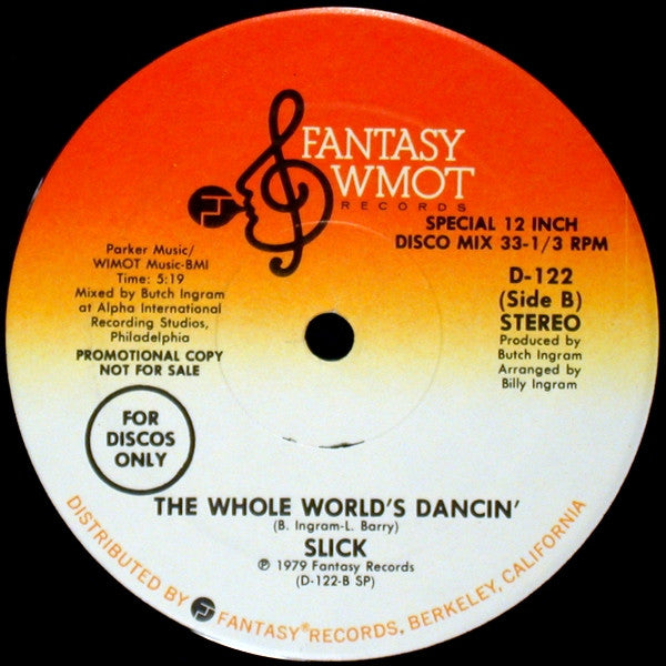 Slick (2) Featuring Doris James : Sexy Cream / The Whole World's Dancin' (12", Promo)