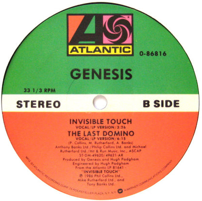 Genesis : Invisible Touch (Special Remix Version) (12", AR)