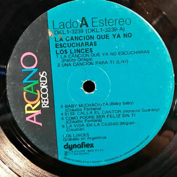 Los Linces : La Cancion Que Ya No Escucharas (LP, Album, dyn)