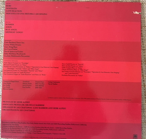 Gato Barbieri : Ruby, Ruby (LP)