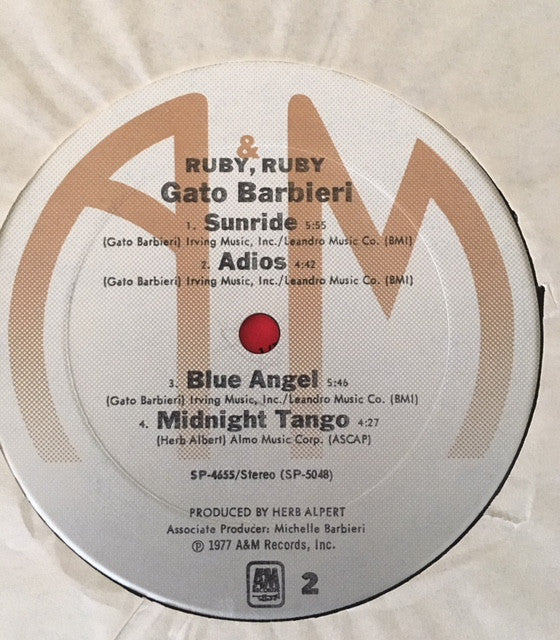 Gato Barbieri : Ruby, Ruby (LP)