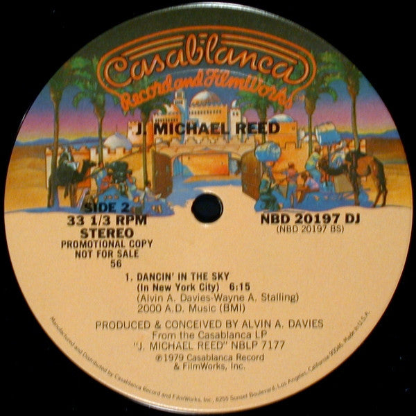 James Michael Reed : Reach Out For Love / Dancin' In The Sky (In New York City) (12", Single, Promo, 56 )