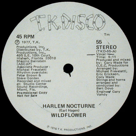 Wildflower (2) : Harlem Nocturne (12", Promo)