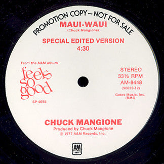 Chuck Mangione : Feels So Good (12", Promo)